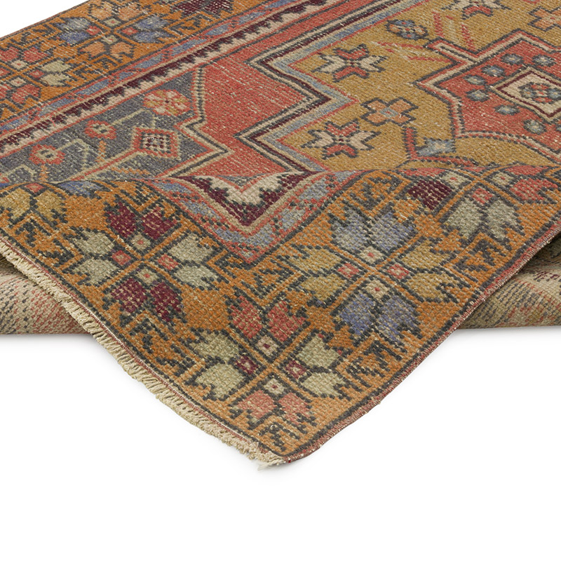 Vintage Turkish Hand-Knotted Rug - 4'  x 8' 4" (48" x 100") - K0084332
