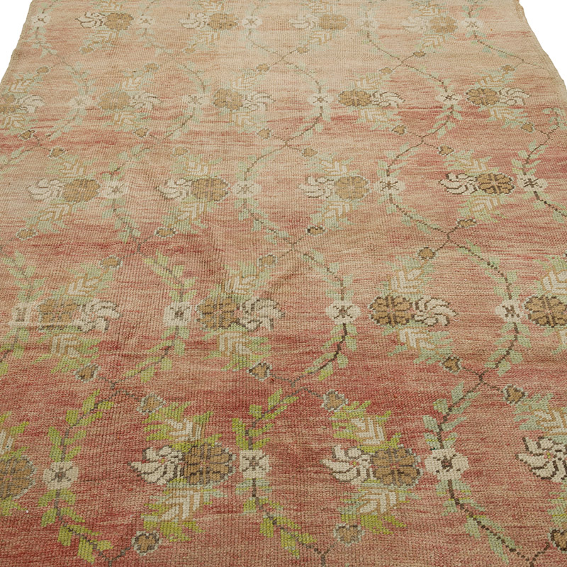 Alfombra Vintage Turca Anudada a Mano - 139 cm x 280 cm - K0084334