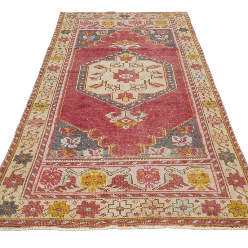 Vintage Turkish Hand-Knotted Rug - 3' 1" x 6' 7" (37" x 79") - K0084338