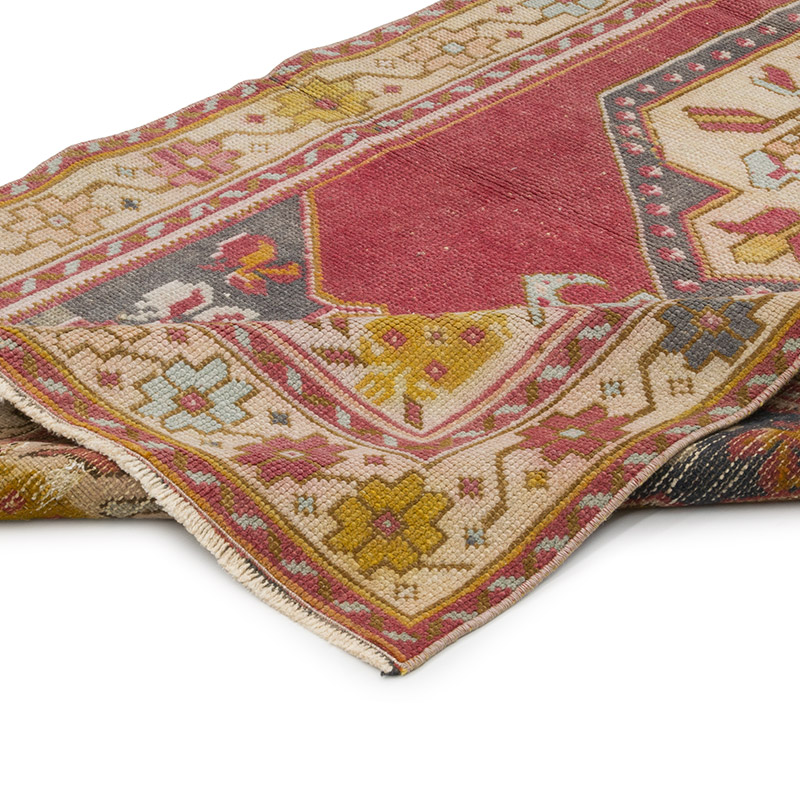 Vintage Turkish Hand-Knotted Rug - 3' 1" x 6' 7" (37" x 79") - K0084338