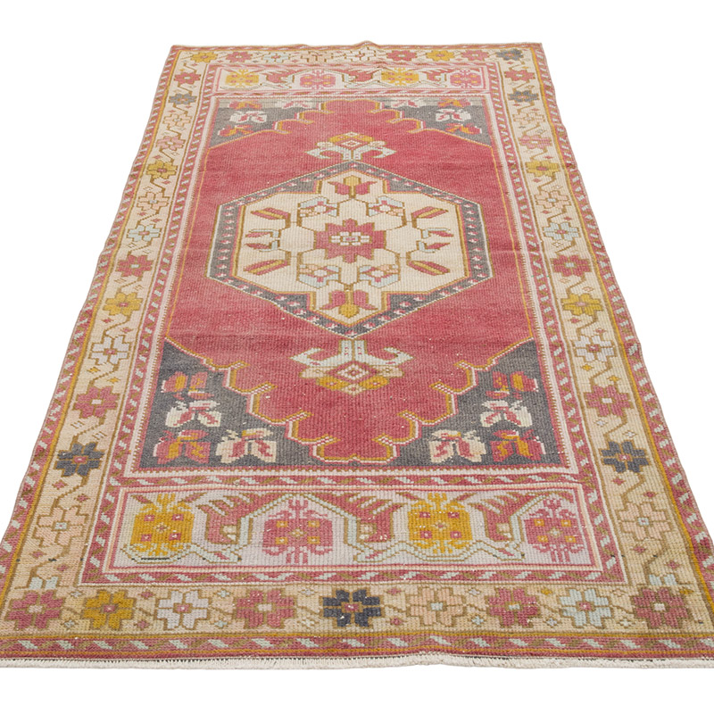 Vintage Turkish Hand-Knotted Rug - 3' 1" x 6' 7" (37" x 79") - K0084338