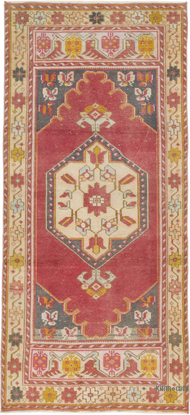 Vintage Turkish Hand-Knotted Rug - 3' 1" x 6' 7" (37" x 79") - K0084338