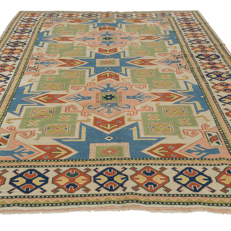 Alfombra Vintage Turca Anudada a Mano - 182 cm x 291 cm - K0084339