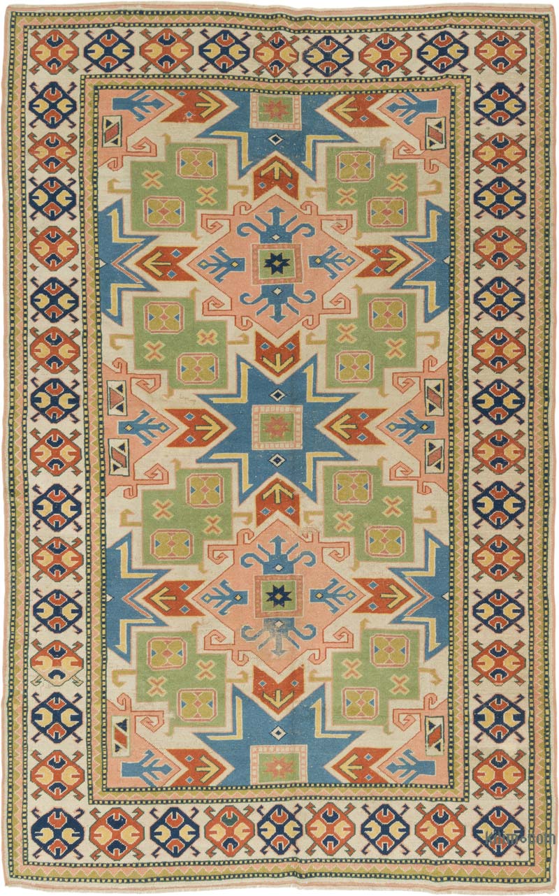 Alfombra Vintage Turca Anudada a Mano - 182 cm x 291 cm - K0084339