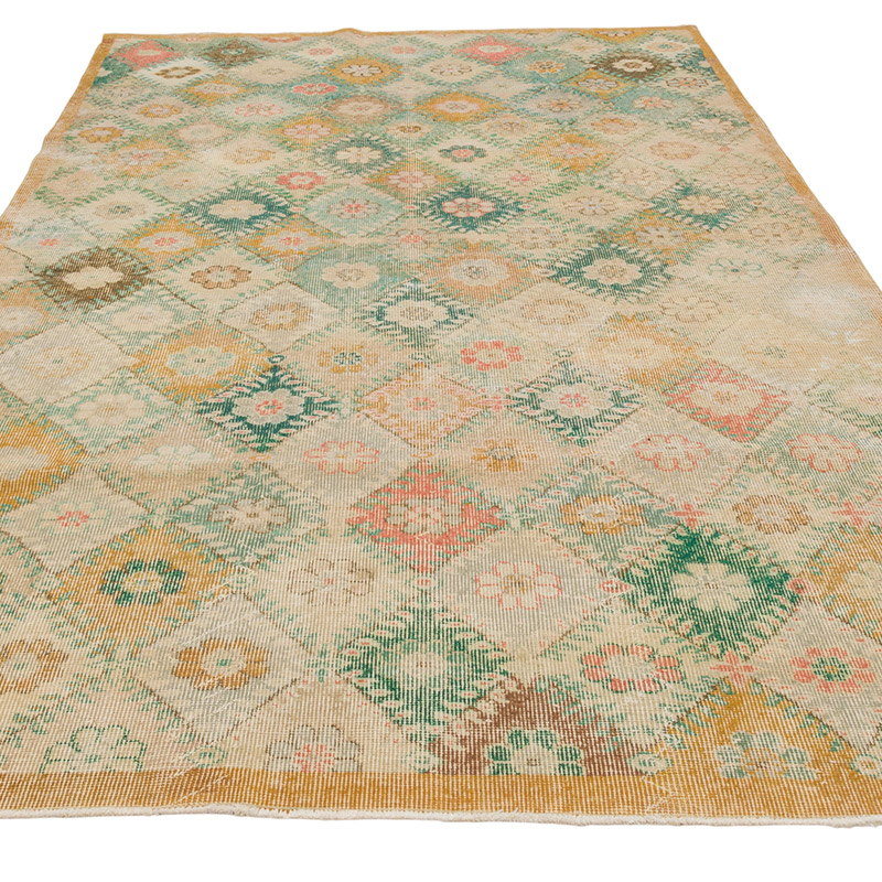 Vintage Turkish Hand-Knotted Rug - 5' 3" x 9' 5" (63" x 113") - K0084344