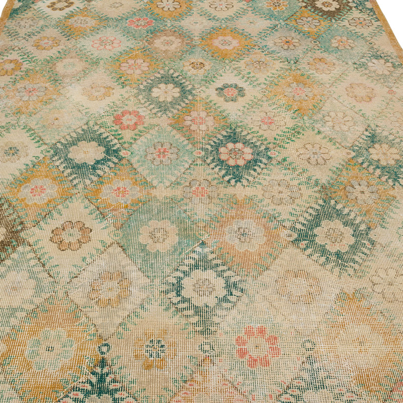 Vintage Turkish Hand-Knotted Rug - 5' 3" x 9' 5" (63" x 113") - K0084344