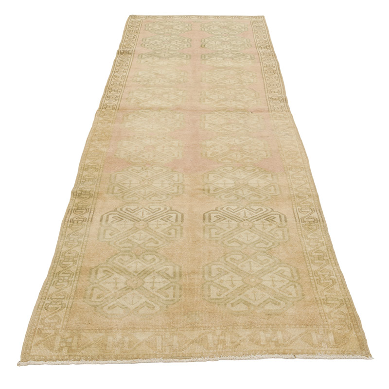 Pasillo Vintage Turco Anudado a Mano - 82 cm x 264 cm - K0084346