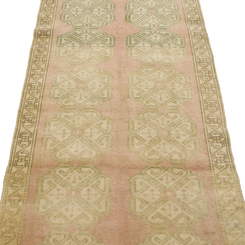 Pasillo Vintage Turco Anudado a Mano - 82 cm x 264 cm - K0084346