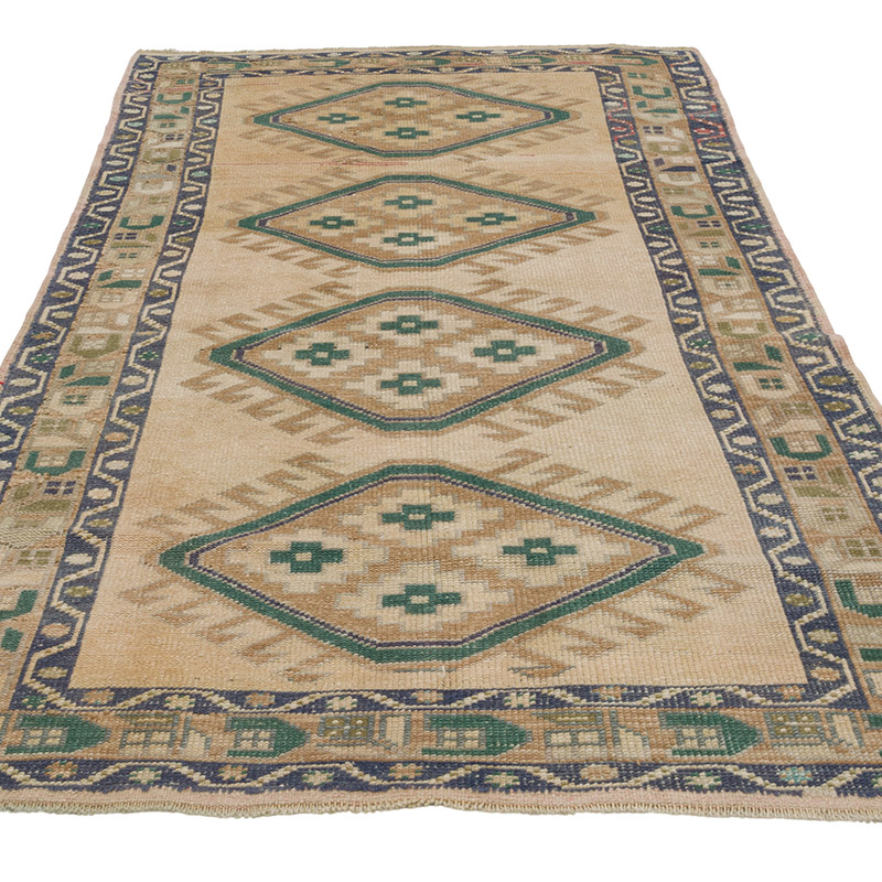 El Dokuma Vintage Hali - 112 cm x 201 cm - K0084348