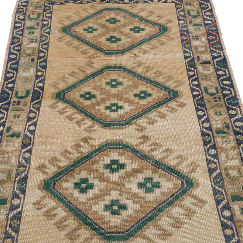 El Dokuma Vintage Hali - 112 cm x 201 cm - K0084348