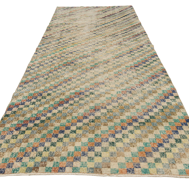 Alfombra Vintage Turca Anudada a Mano - 120 cm x 318 cm - K0084350