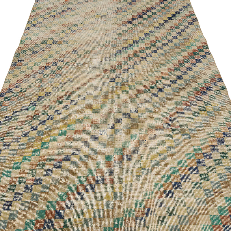 Alfombra Vintage Turca Anudada a Mano - 120 cm x 318 cm - K0084350