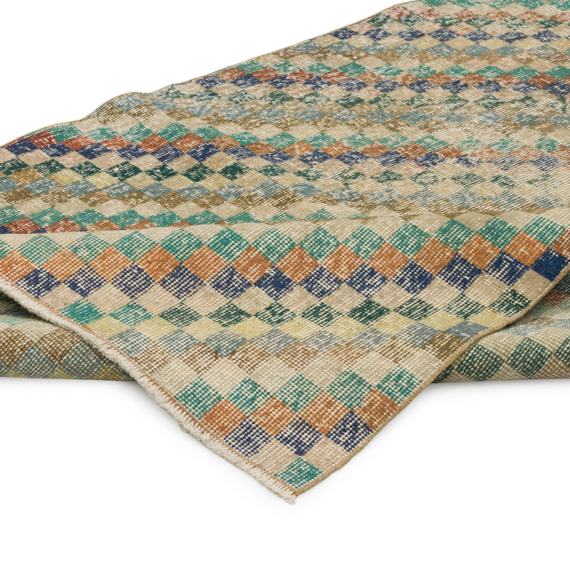 Alfombra Vintage Turca Anudada a Mano - 120 cm x 318 cm - K0084350