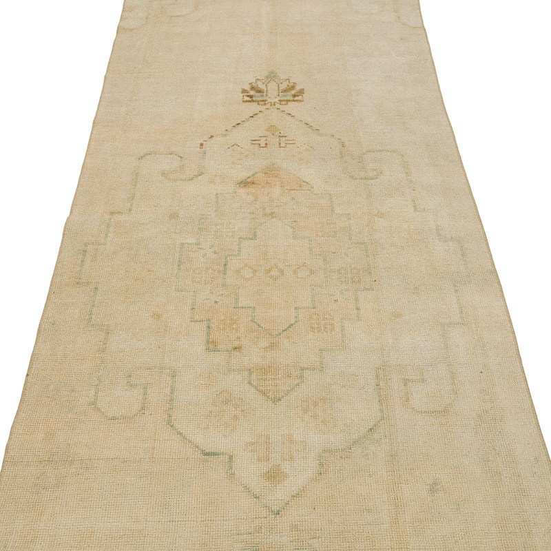 Vintage Turkish Hand-Knotted Runner - 3' 1" x 11' 2" (37" x 134") - K0084351