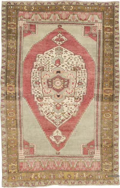 El Dokuma Vintage Hali - 123 cm x 194 cm