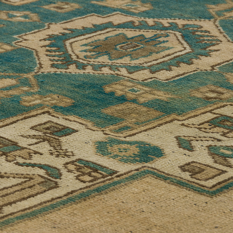 Alfombra Vintage Turca Anudada a Mano - 130 cm x 262 cm - K0084354