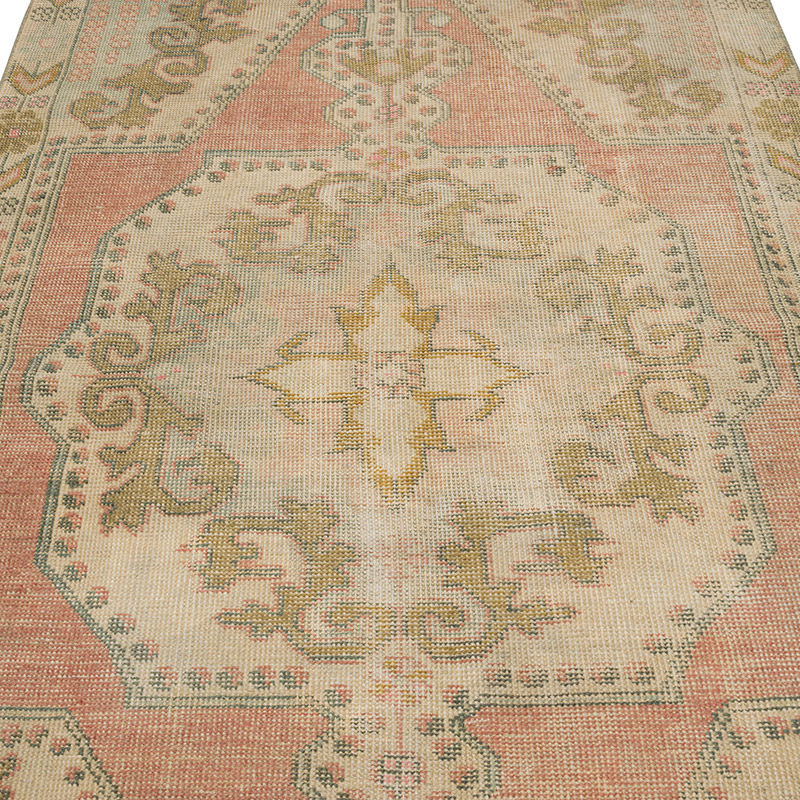 Vintage Turkish Hand-Knotted Rug - 4' 4" x 6' 11" (52" x 83") - K0084356