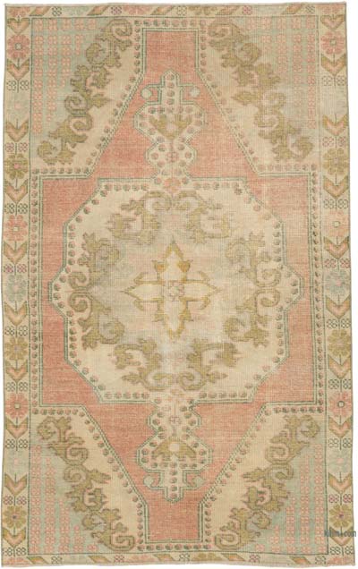 Vintage Turkish Hand-Knotted Rug - 4' 4" x 6' 11" (52" x 83")