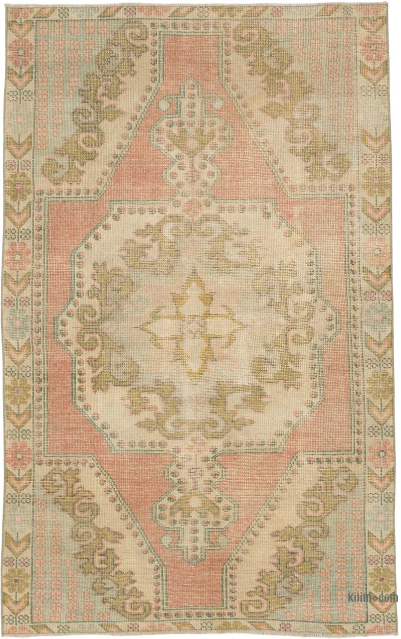 Vintage Turkish Hand-Knotted Rug - 4' 4" x 6' 11" (52" x 83") - K0084356
