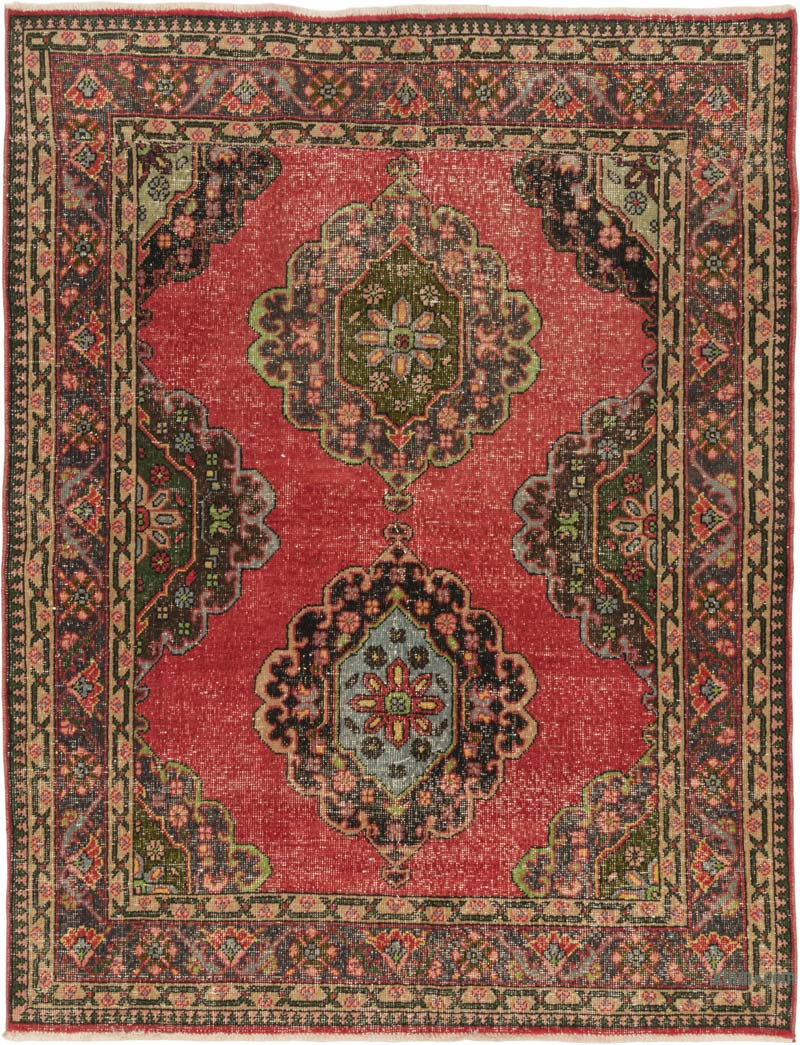 El Dokuma Vintage Hali - 150 cm x 193 cm - K0084357