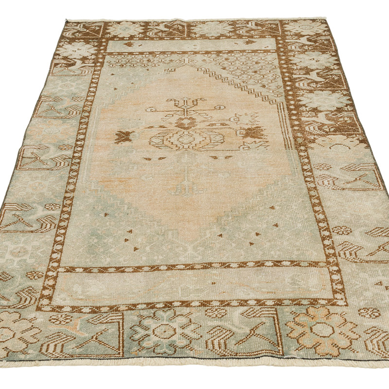 Alfombra Vintage Turca Anudada a Mano - 93 cm x 154 cm - K0084358