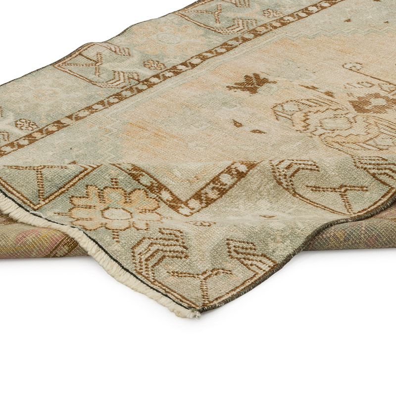 Alfombra Vintage Turca Anudada a Mano - 93 cm x 154 cm - K0084358