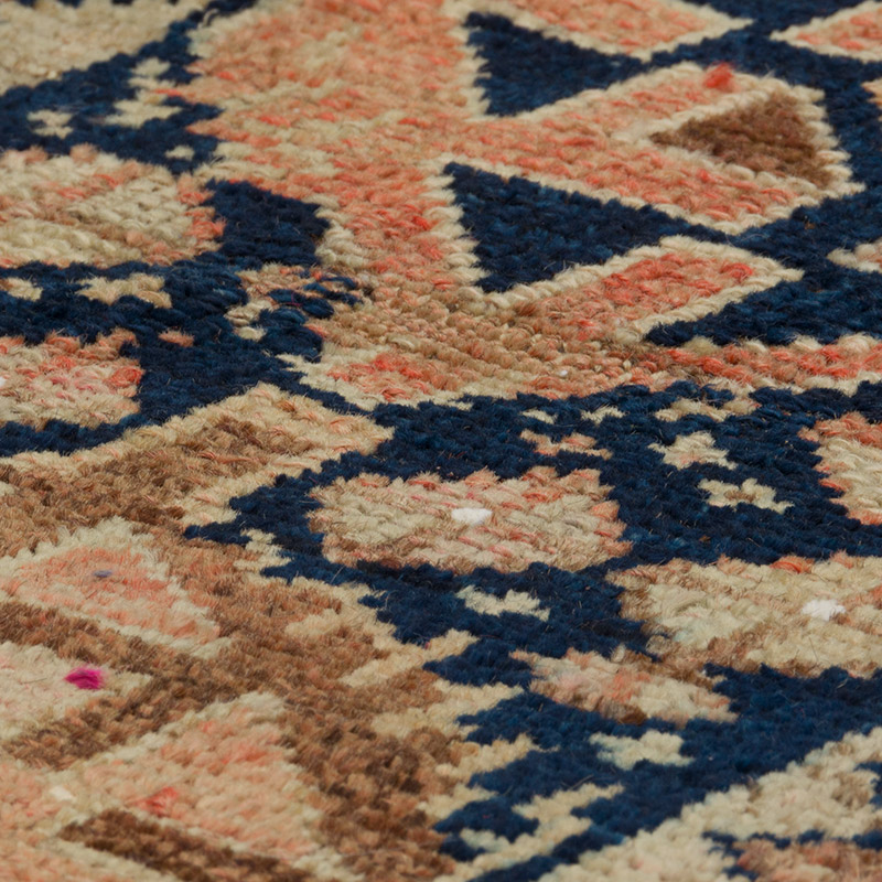 Pasillo Vintage Turco Anudado a Mano - 47 cm x 180 cm - K0084360