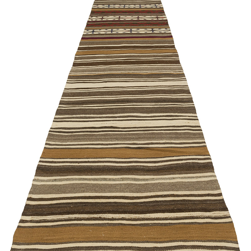 Vintage Turkish Kilim Runner - 2' 7" x 30' 9" (31" x 369") - K0084362