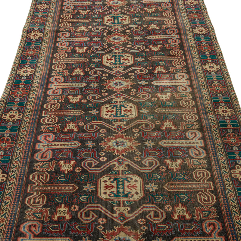 Vintage Turkish Hand-Knotted Runner - 3' 8" x 9' 6" (44" x 114") - K0084364