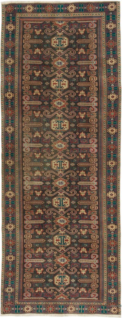 Vintage Turkish Hand-Knotted Runner - 3' 8" x 9' 6" (44" x 114")