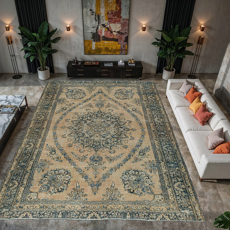 Alfombra Oriental Vintage Anudada a Mano - 331 cm x 429 cm - K0084370