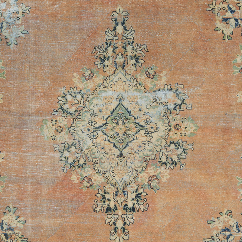 Vintage Hand-Knotted Oriental Rug - 9' 5" x 12' 7" (113" x 151") - K0084372