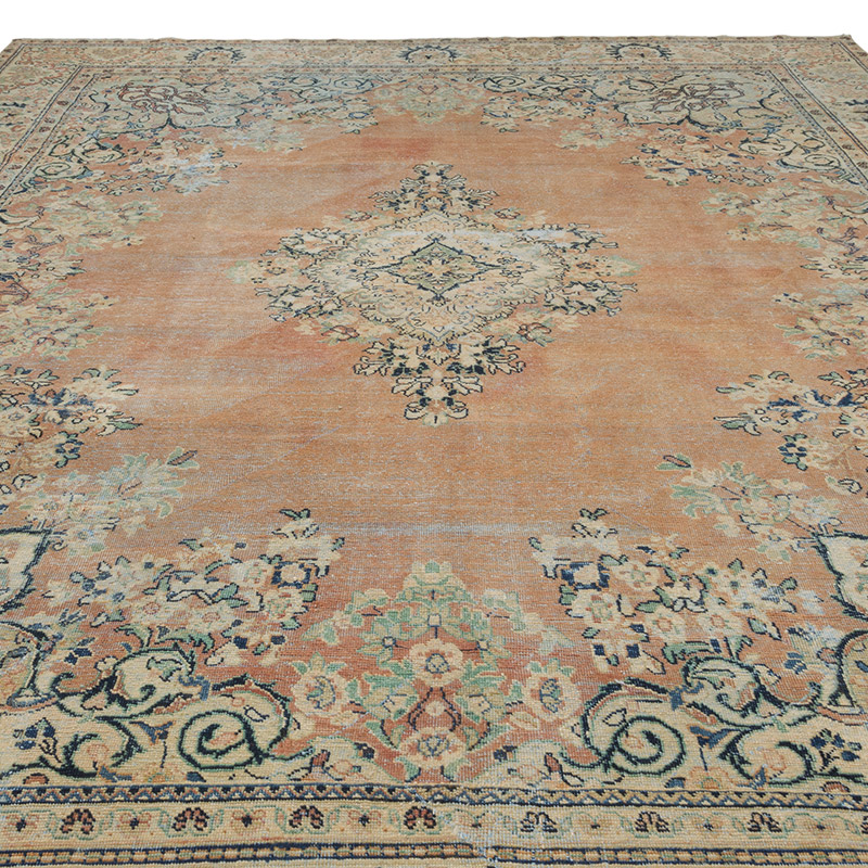 Vintage Hand-Knotted Oriental Rug - 9' 5" x 12' 7" (113" x 151") - K0084372