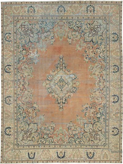 Vintage Hand-Knotted Oriental Rug - 9' 5" x 12' 7" (113" x 151")