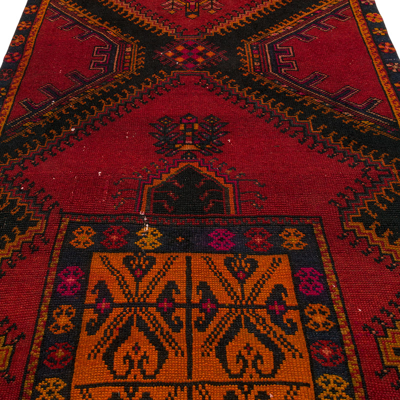 Alfombra Vintage Turca Anudada a Mano - 150 cm x 322 cm - K0084373