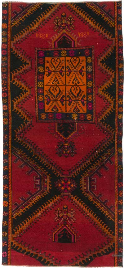 Vintage Turkish Hand-Knotted Rug - 4' 11" x 10' 7" (59" x 127")