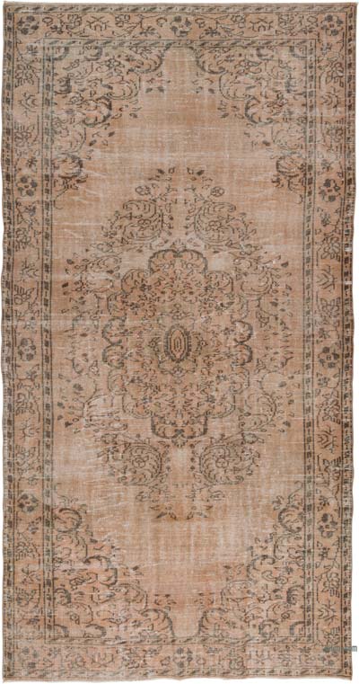 Over-dyed Vintage Hand-Knotted Turkish Rug - 5' 8" x 10' 8" (68" x 128")