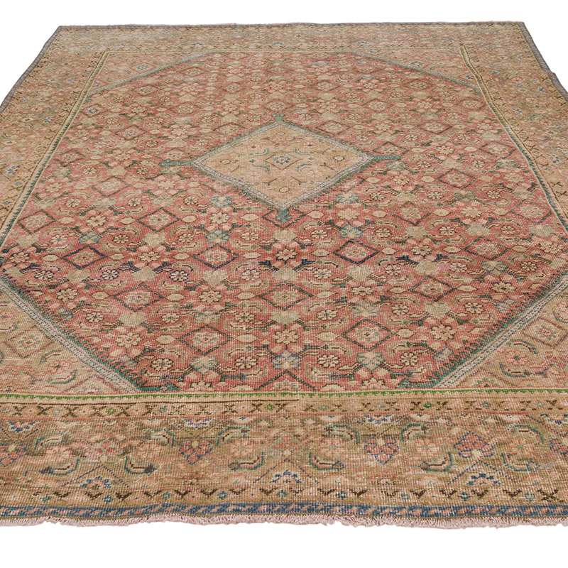 Alfombra Vintage Turca Anudada a Mano - 197 cm x 284 cm - K0084382
