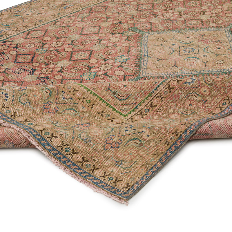 Alfombra Vintage Turca Anudada a Mano - 197 cm x 284 cm - K0084382
