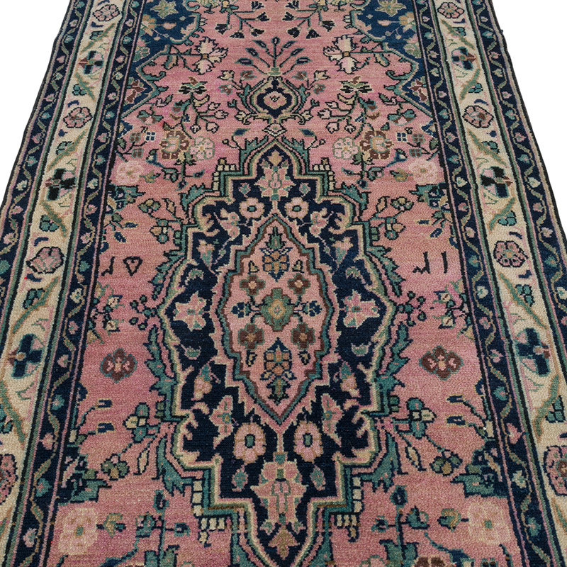 Vintage Turkish Hand-Knotted Runner - 3' 6" x 10' 3" (42" x 123") - K0084383