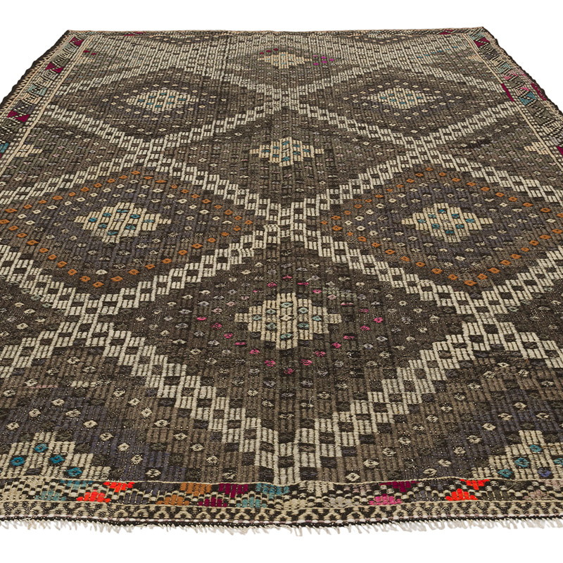 Vintage Anatolian Jijim Rug - 6' 8" x 9' 10" (80" x 118") - K0084387
