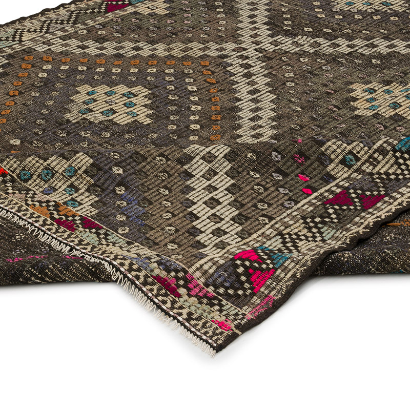 Vintage Anatolian Jijim Rug - 6' 8" x 9' 10" (80" x 118") - K0084387