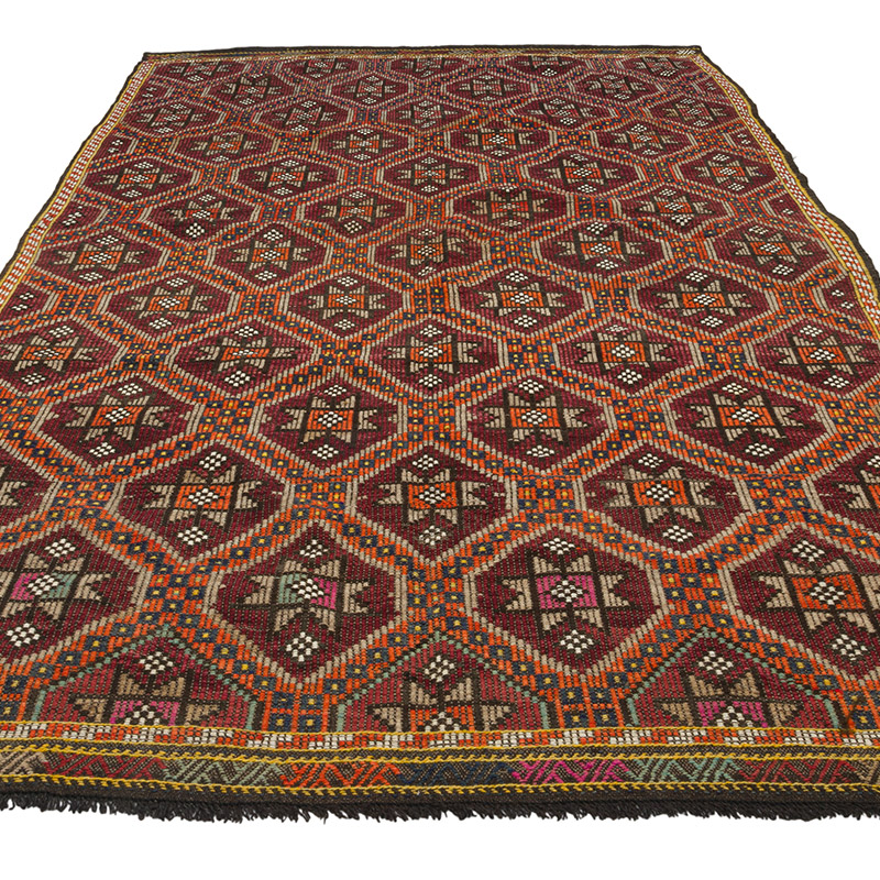 Vintage Anatolian Jijim Rug - 6' 1" x 10' 3" (73" x 123") - K0084388