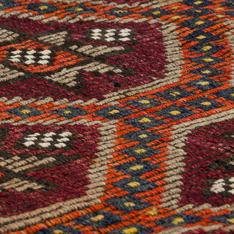 Vintage Anatolian Jijim Rug - 6' 1" x 10' 3" (73" x 123") - K0084388