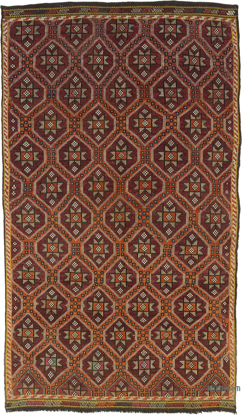 Vintage Anatolian Jijim Rug - 6' 1" x 10' 3" (73" x 123") - K0084388