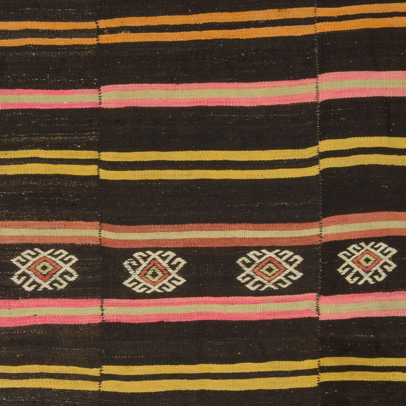 Vintage Anatolian Kilim Rug - 6' 3" x 13' 2" (75" x 158") - K0084391