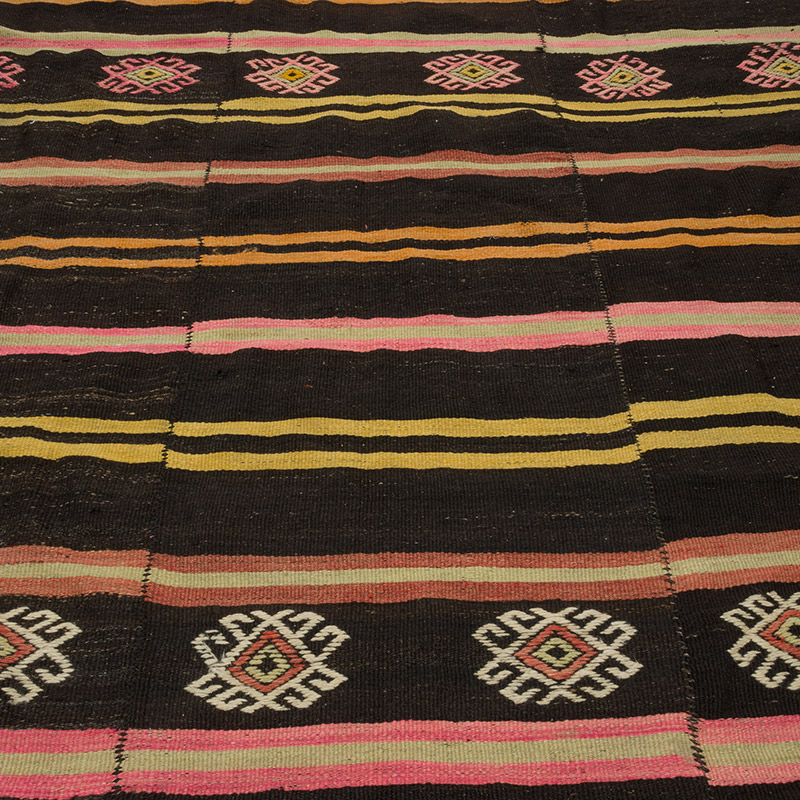 Vintage Anatolian Kilim Rug - 6' 3" x 13' 2" (75" x 158") - K0084391
