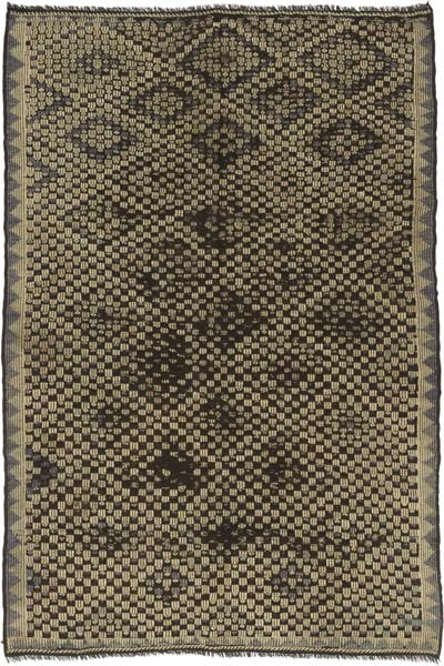 Vintage Anatolian Jijim Rug - 6' 1" x 9' 1" (73" x 109")