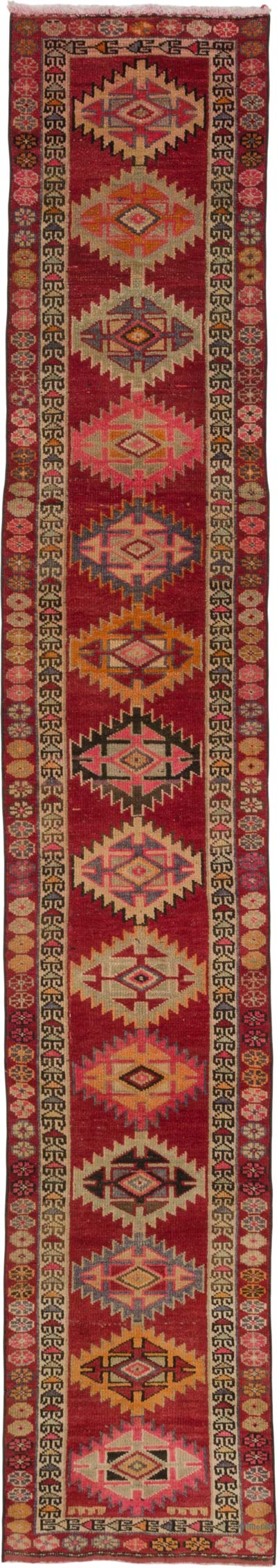 Vintage Tribal Runner Rug - 2' 4" x 13' 2" (28" x 158")
