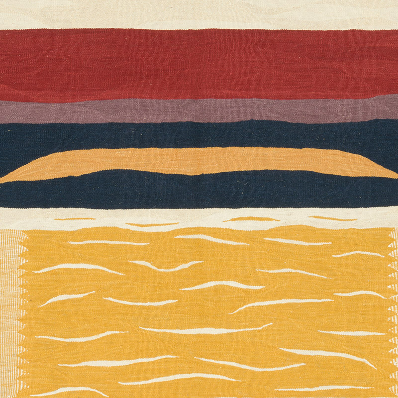 New Handwoven Turkish Kilim Rug - 6' 2" x 8' 4" (74" x 100") - K0084399
